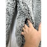 Thread and Supply Sherpa Pullover Jacket Size Small Coat Fleece Teddy 3/4 Zip Gray Photo 8