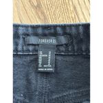 Forever 21  Women's Raw Hem Distressed Denim Jean Mini Short Skirt Size M Photo 4