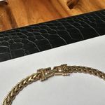 Swavorski Swarovski Swan Signed Black Enamel / Crystal Rhinestone / Gold Tone Necklace Photo 10