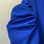 Shelby & Palmer Blue Sheath Dress with Puff Sleeves Knee-Length for Cocktail Photo 2