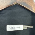 Calvin Klein Dress 6 Black White Sleeveless Midi Sheath Career Modern Chic Photo 1