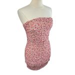 NWOT MISCREANTS Cupid Ruched Mini Dress in Dusty Rose Ditsy Floral, UK10 (US6) Pink Size 6 Photo 3