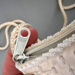 Vintage Magid Women's Iridescent Beaded Clutch Purse Sling Handbag White Mini Photo 4