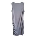 BTFBM New Fashion Dress Women Large Gray Sleeveless Rouched Midi Stretch NWT Size undefined Photo 4