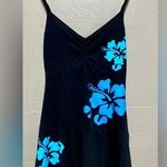 Venus Black and Blue Floral Dress Photo 0