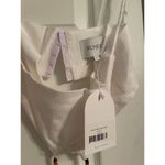 Rumer Avalon Ring White 100% Linen Lightweight Maxi Dress Womens‎ size S Photo 4