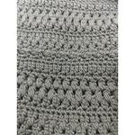 The Sak  Crochet Crossbody Bag Black Woven Strap Zipper Closure Y2K Boho Artisan Photo 2