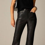 J.Crew  women’s High-rise bootcut pant in faux leather black Size 30 NWT Photo 0