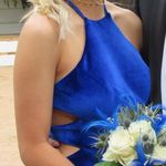 Shail K Royal Blue, Velvet Prom/Formal Dress Photo 1