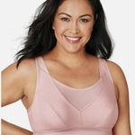 Playtex  NWT Size 48D Pink Bounce Control Wicking Mesh Neckline Wirefree Bra 4221 Photo 0