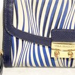 Vera Bradley  Ultimate Wristlet--Wavy Navy Blue Stripe Multi Card Holder Photo 1