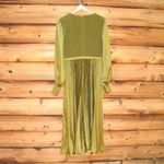 Mac Duggal  49718 Womens Olive Long Sleeve High Neck Heat Pleated Dress Flaws Photo 9