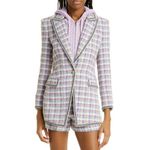 Veronica Beard 💕💕 Etney Tweed Dickey Jacket ~ Light Lavender Multi-Color 0 NWT Photo 7