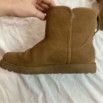 UGG  Classic Mini Boot Size 8 Tan Sheepskin Photo 11