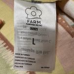 Farm Rio  Double Scarf Pastel Midi Dress Cut Out Womens Large Tropical Buttons Photo 11