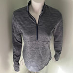 Nike  Dri-Fit Golf Navy Blue Heathered Quarterzip Athletic Pullover Women Small Photo 2
