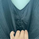 ZARA Bodysuit Pleated Draped Black Top Buttons Women Size S Spaghetti Straps Photo 14