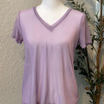 Charlotte Russe Y2K Vintage  Sheer V-Neck Fairy Purple Blouse NEW Size XS Photo 1
