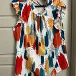 SheIn Colorful' Ruffle Sleeve Top Photo 1