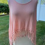 E & M Tank Top With Fringe Orange Size L Photo 1