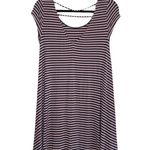 American Eagle Pink & Green Striped Strappy Back Swing Dress Photo 5