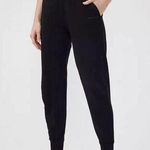 Outdoor Voices  Women Size S  100% Cotton Terry Thick Jogger Sweatpants Black Photo 0