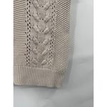 Fate Knit Sweater Women Small Beige‎ Cable Knit Minimalist Granolagirl Coastal Photo 6