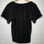 Madewell Women's Black Tiered Sleeve Blouse Size S Casual Loose Fit Photo 2