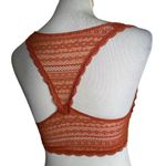 Victoria's Secret  Floral Lace Bralette Women Size‎ S Rust Orange Loungewear Photo 7