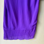 Helmut Lang  sz M‎ purple button shift 100% silk dress Photo 9