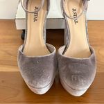JustFab Women’s Just Fab Silver Purple Velvet‎ High Heel Shoes Size 8.5 Photo 2