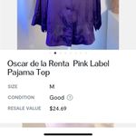 Oscar de la Renta pajama top Photo 1