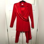 Red Miss Circle Vandra Blazer and Suit Pant Set Size M Size M Photo 2