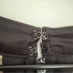 Max and Cleo  Lace Mini Dress Sleeveless Tan Black Contrast Lined Zip Up Zipper 8 Photo 6