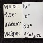 Chico's Jeans Size 8 Platinum Mid Rise Wide Leg Black Wash Denim Trouser Style Photo 7