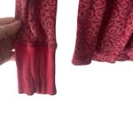 Aventura Women's Size Medium Red Fair Isle Thermal Long Sleeve Shirt Photo 3