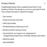 Burberry NEW  Birley Lightweight Jacket Black Photo 8