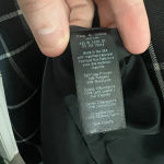 Rag and Bone  Phoebe Shift Genuine Leather Dress Size 0 Color Black White Photo 6