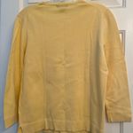 Eddie Bauer yellow Cotton Pullover 3/4 Sleeve sweater Sz XS Photo 9