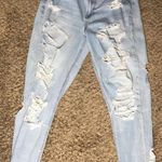 American Eagle Outfitters Ripped Mom Jeans Blue Size 10 Photo 0