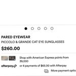 Pared piccolo and grande sharp cat eye Sunglasses Yellow Photo 12