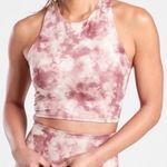 Athleta Pink Tie Dye Conscious Crop Top - Medium Photo 0