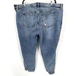 Abercrombie & Fitch Women's Distressed High Rise Mom Jeans Blue Size 36/22 NWT Photo 1