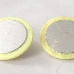 Vintage Neon Green Silver Mirror Clip Photo 1