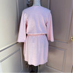 Venus  Rhinestone Trim Sweatshirt Cotton blend Dress w drawstring Sz M Photo 5