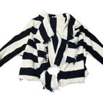 Moth Anthropolgie Cardigan Sweater XS/S Open Black Cream Preppy Boho Festival Size undefined Photo 0