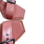 Alexander McQueen  Boxcar Si Leather Sandal Mule in Apricot Square Toe Size 9 Photo 6