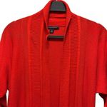 Banana Republic XS Orange Open Front Cardigan Sweater With Belt Photo 4