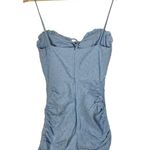 Horoscopez Light Blue Eyelet Cinched Mini Dress XS Photo 1