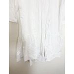 ZARA White Long Poplin Midi Dress Size Small Cotton Lagenlook Quiet Luxury Photo 9
